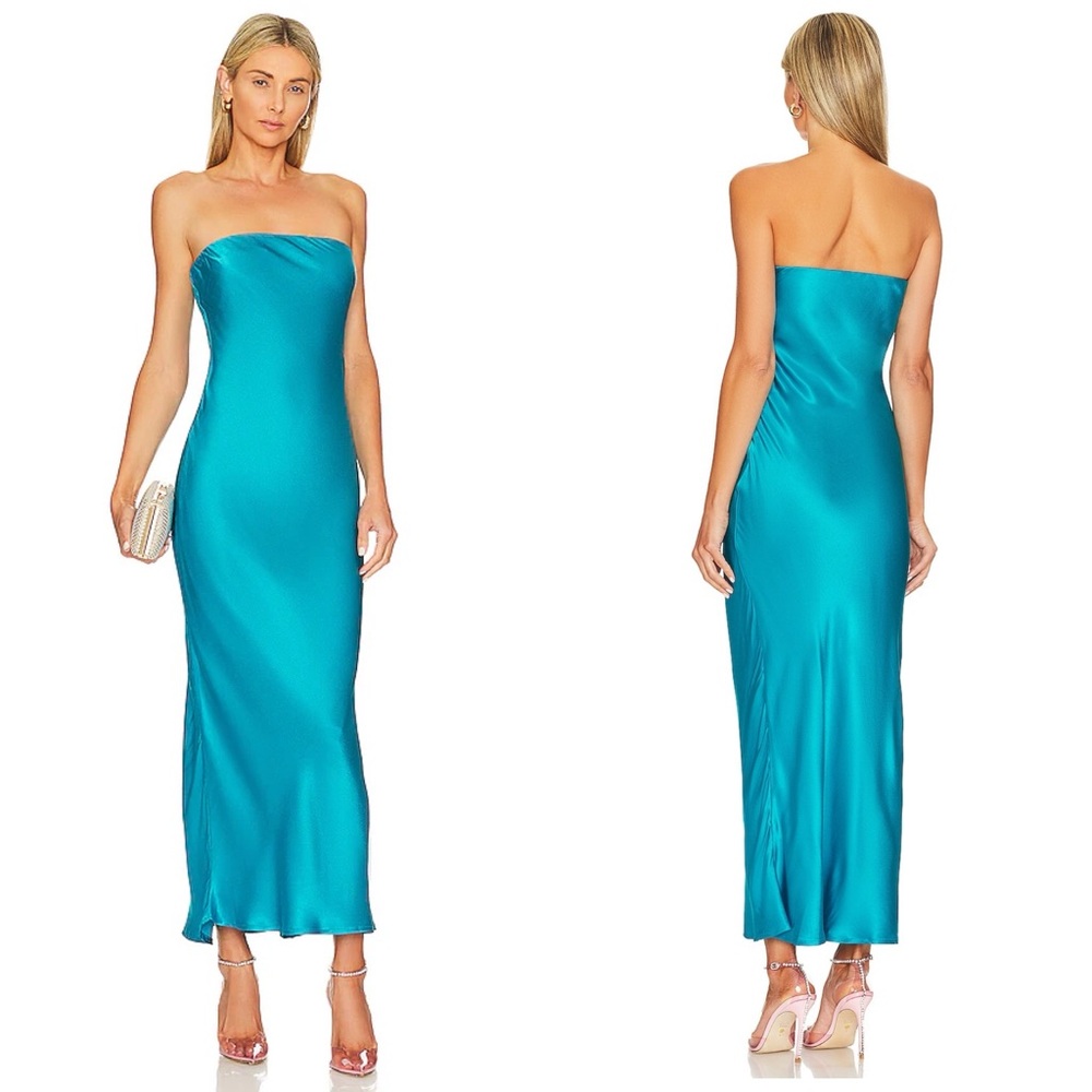 NWT SNDYS. X Revolve Angel Strapless Midi Dress